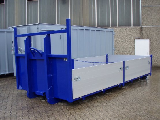 Abroll-Container, Kippaufbau