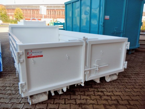 HÜLLENKREMER Containerbau NRW - Abrollcontainer-Kippaufbau mit Stahlbordwänden
