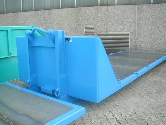 HÜLLENKREMER Containerbau NRW - Spezielle Abroll-Container-Plattform für Schwertransporte