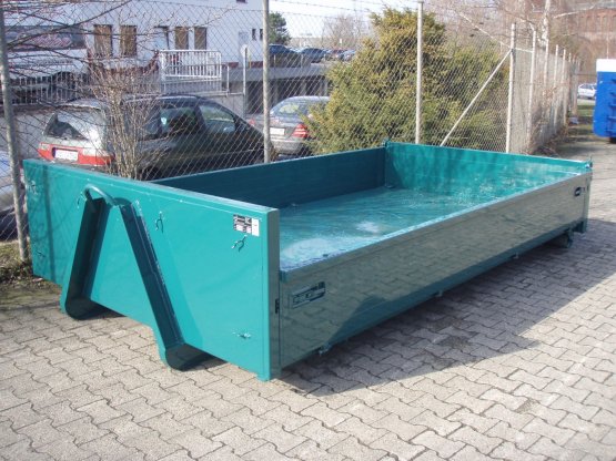 HÜLLENKREMER Containerbau NRW - City Container-Kippaufbau mit lackierten Aluminium-Bordwänden