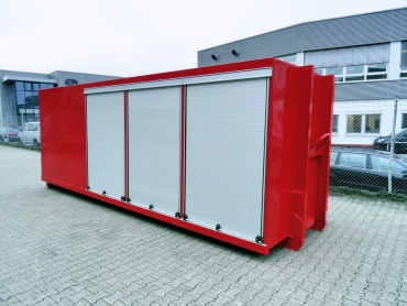 Feuerwehr-Abroll-Container, geschlossen