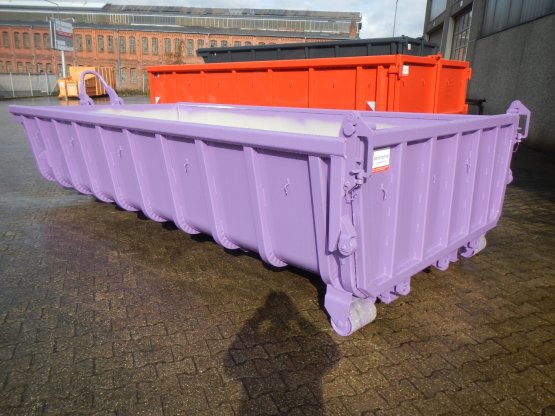 HÜLLENKREMER Containerbau NRW - Stapelcontainer 107°, mit Entleerungsklappe