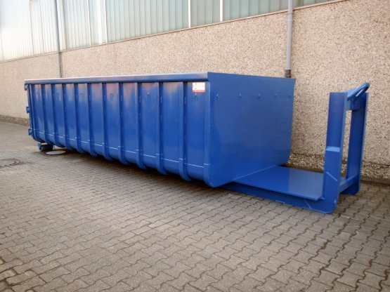 HÜLLENKREMER Containerbau NRW - Offener Abroll-Container mit stirnseitiger Kranverlängerung, Inhalt ca. 20 m³