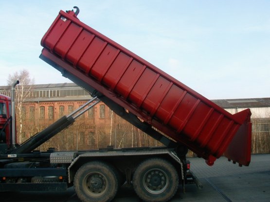 HÜLLENKREMER Containerbau NRW - Abroll-Container, offen, Inhalt ca. 12,5 m³, mit automatischer Klappenverriegelung