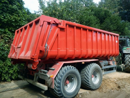 HÜLLENKREMER Containerbau NRW - Offener Abroll-Container mit hydraulischer Heckklappe, Inhalt ca. 15 m³