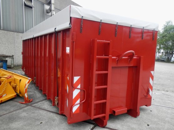 HÜLLENKREMER Containerbau NRW - Offener Abroll-Container mit Seitentüren, Inhalt ca. 34 m³