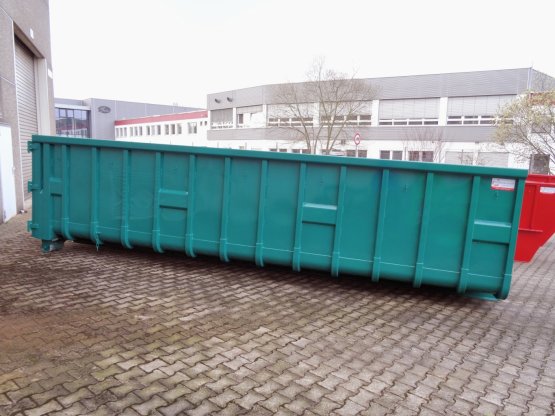 HÜLLENKREMER Containerbau NRW - Abrollcontainer, offen, Doppelflügeltür,versenkte Zurrmulden seitlich