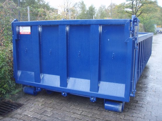 HÜLLENKREMER Containerbau NRW - Abrollcontainer, offen, mit Entleerungsklappe, Inhalt ca. 11,5 m³
