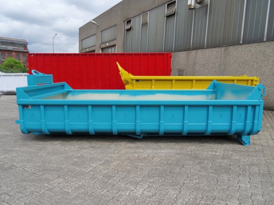 HÜLLENKREMER Containerbau NRW - Abrollcontainer, offen, mit Entleerungsklappe, Inhalt ca. 9 m³
