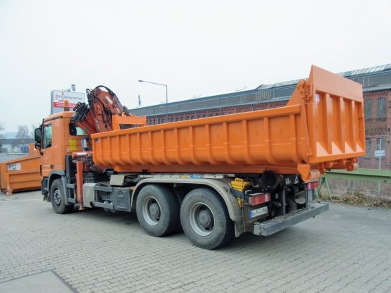 HÜLLENKREMER Containerbau NRW - Abrollcontainer, offen, mit Entleerungsklappe, Inhalt ca. 9,5 m³
