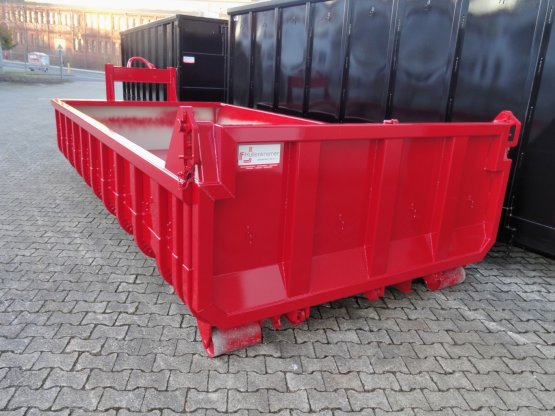 HÜLLENKREMER Containerbau NRW - Abrollcontainer, offen, Entleerungsklappe, Inhalt ca. 13 m³